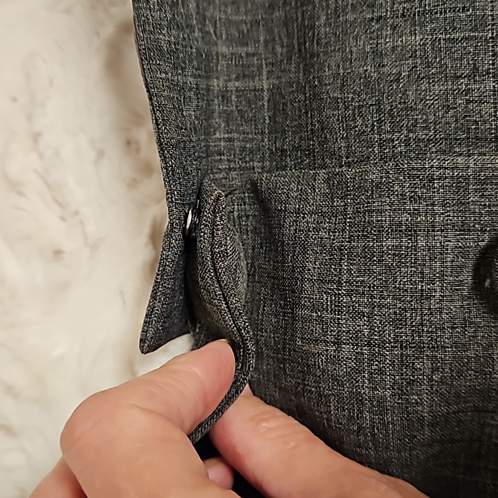 Jessica Howard Mixed Gray Pattern Button Vest Top… - image 8